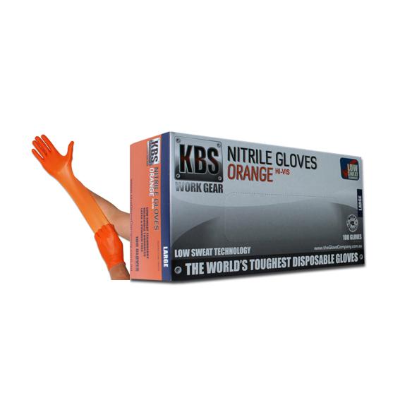 Nitrile Gloves – Orange